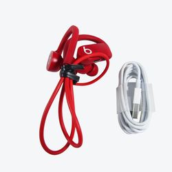 Powerbeats High-Performance Wireless Earphones - Apple H1 Headphone Chip, Class 1 Bluetooth, 15 Hours Of Listening Time, Sweat Resistant Earbuds - Red