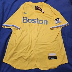 NWT Boston Red Sox Nike Elite Flex Base City Connect Jersey, Size 56
