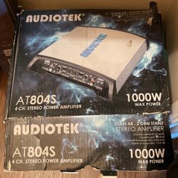 Audiotek AT804S Stereo Power Amplifier