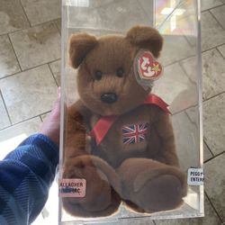 1999 Original Britannia the Beanie Baby an Original Beanie Buddy - Collectible Large Size With Certificate Of Authenticity 