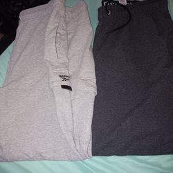 Men's Size XL,  Two Pair Of Reebok Sweatpants 