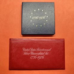 1976 US Bicentennial Proof And Uncirculated Silver Sets