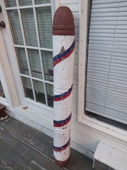 Vintage Wood Barber Pole