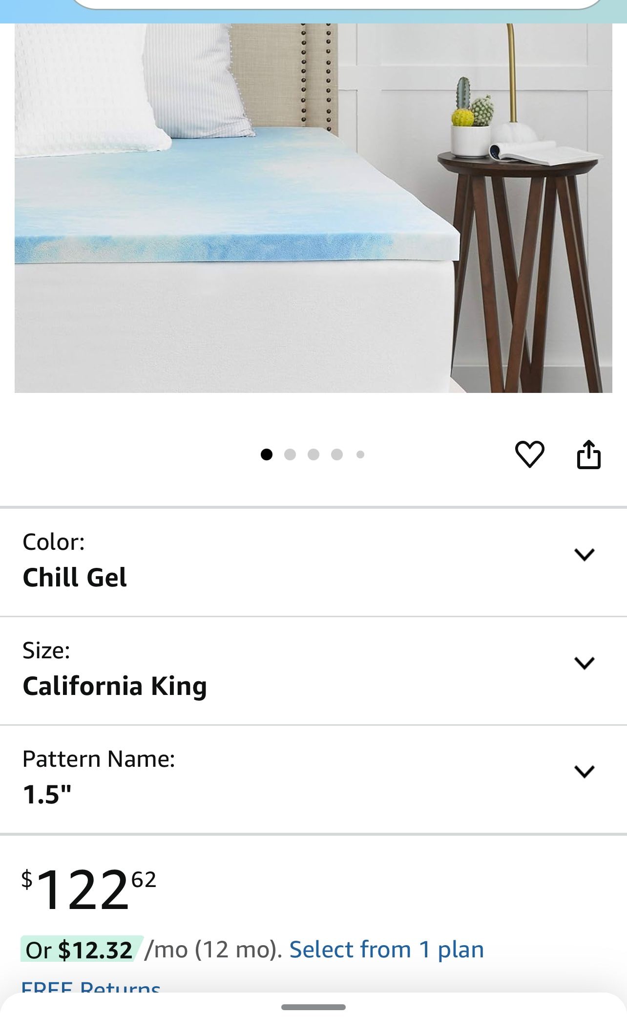 Gel Memory Foam Mattress Topper