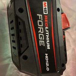 Milwaukee M18 18V Lithium-Ion REDLITHIUM FORGE HD 12.0 Ah Battery Pack-Like New