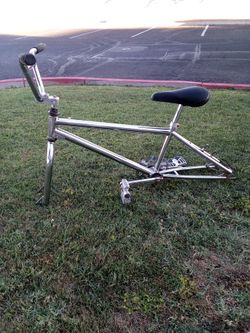 Old school Diamond Back chrome bike frame