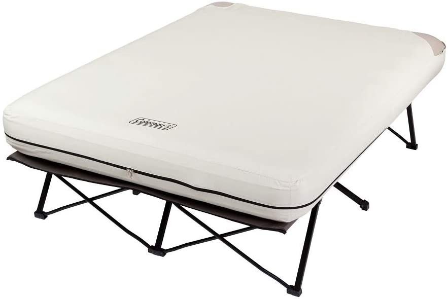 QUEEN Coleman Camping Cot, Air Mattress & Pump Combo Folding Cot