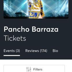 Tickets Pancho Barraza 