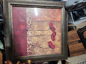 Burgundy And Brown Wall Art