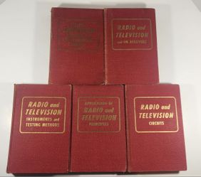 1940s Coyne Applied Practical Radio-Television 5-Vol Set Tech Manuals