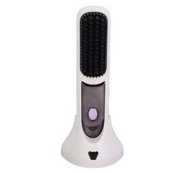 6S Hair Straightening Brush Kit | Rechargeable Heated Brush W/LCD Displa