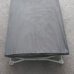 Regalo My Cot Portable Travel Bed, Includes Fitted Sheet, Grey .