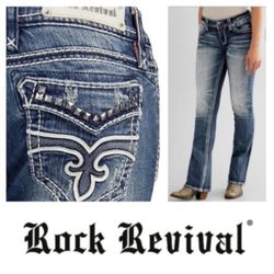 NEW!  Rock Revival Liberty Easy Boot jeans (27)