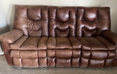 Leather Living Room Set Couch Set Sofa, Loveseat, Grinder, Power Recliner, Suede Like Leather Material