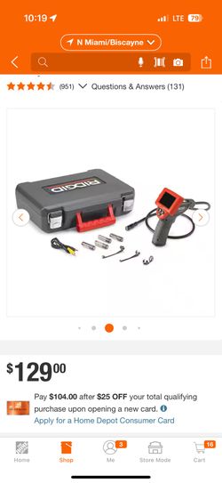 RIDGID bore Scope / Inspection Camera 