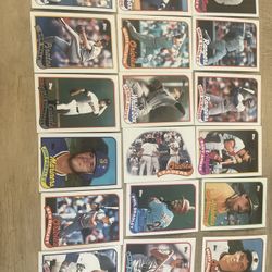 18 Card Lot 1989 Topps