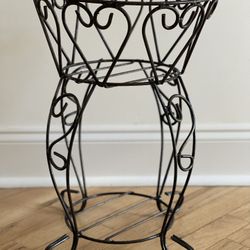 Two Tier Wrought Iron Plant Stand