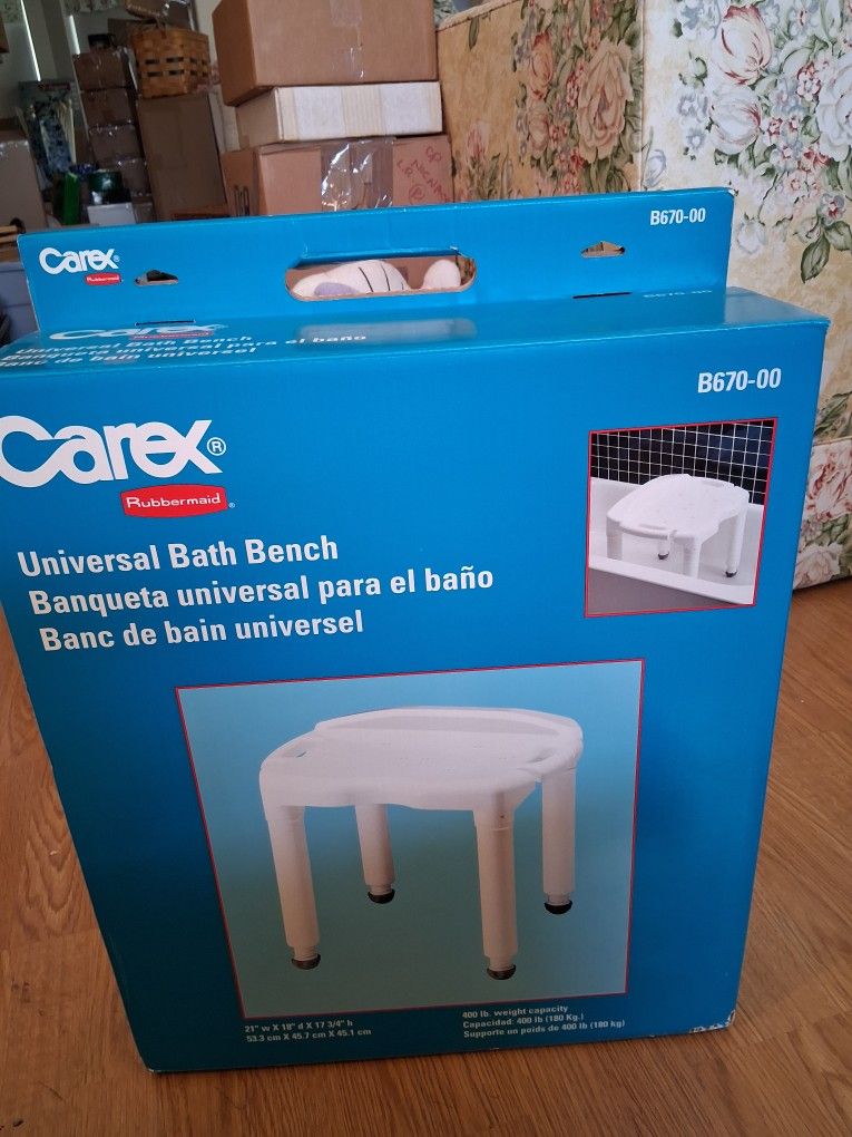 New CAREX universal bath Bench Shower Seat