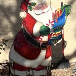Light Up Santa Claus about 3 Feet Tall