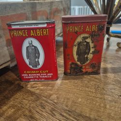 Princess Albert Crimp Cut Tobacco Cans