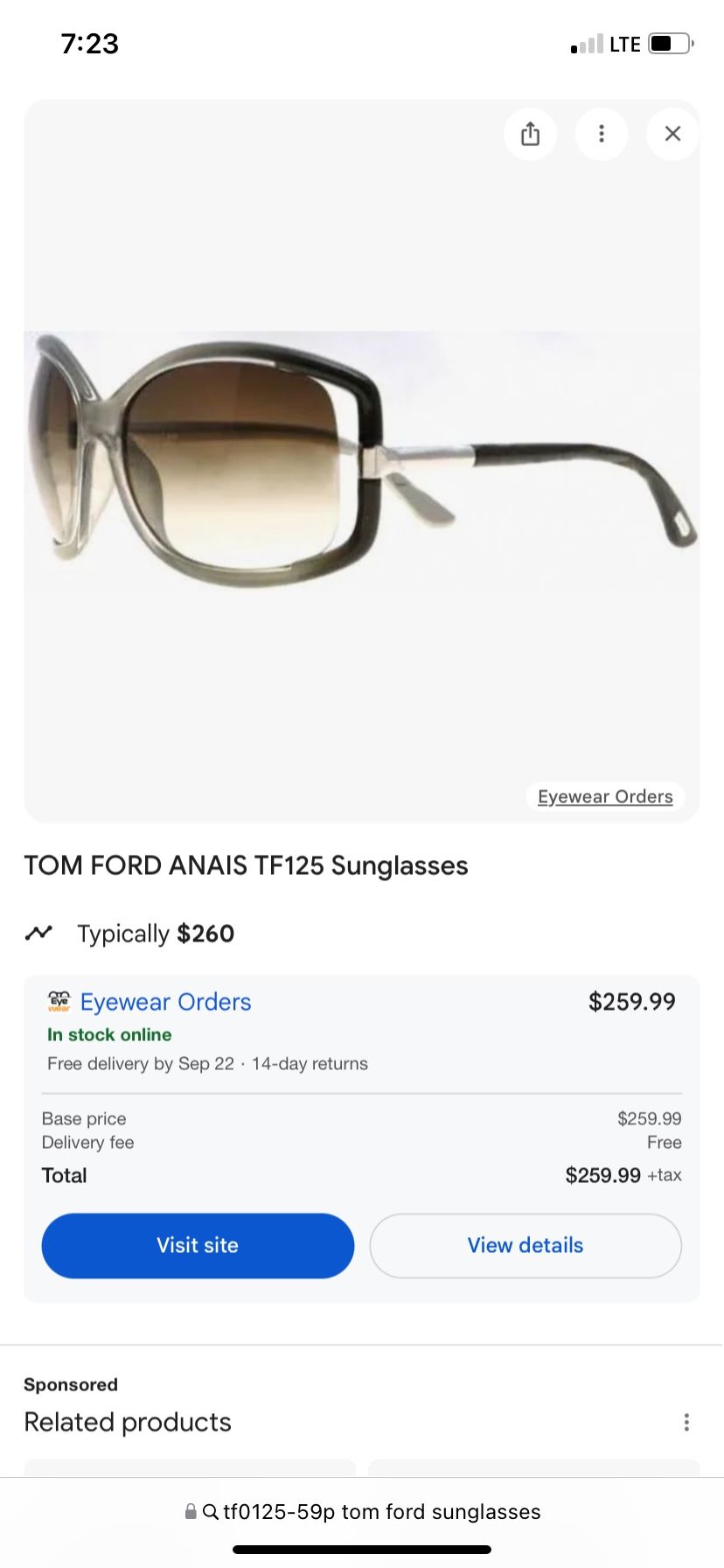 Tom Ford Sunglasses 