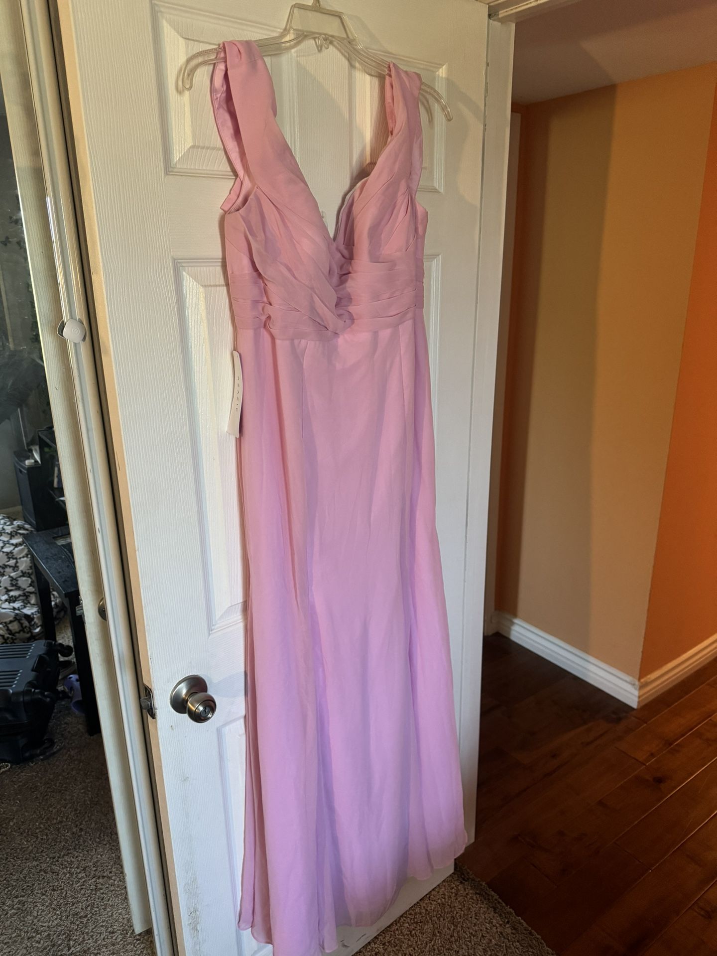 Lilac Pink Bridesmaid Dress