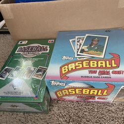 Baseball Hobby Boxes.