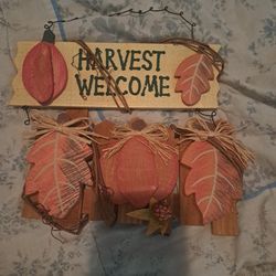 Harvest Welcome Sign