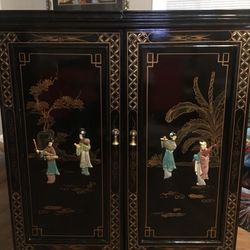Antique Asian liquor cabinet