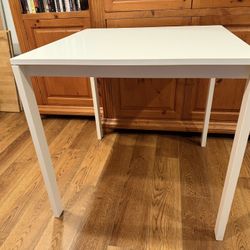 Melltorp White Table - Metal Frame