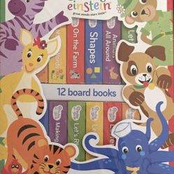 Baby Einstein 12 Learning Board Books Colors, shapes, ABC, 123..etc Sealed