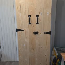 Custom built gun cabinet.