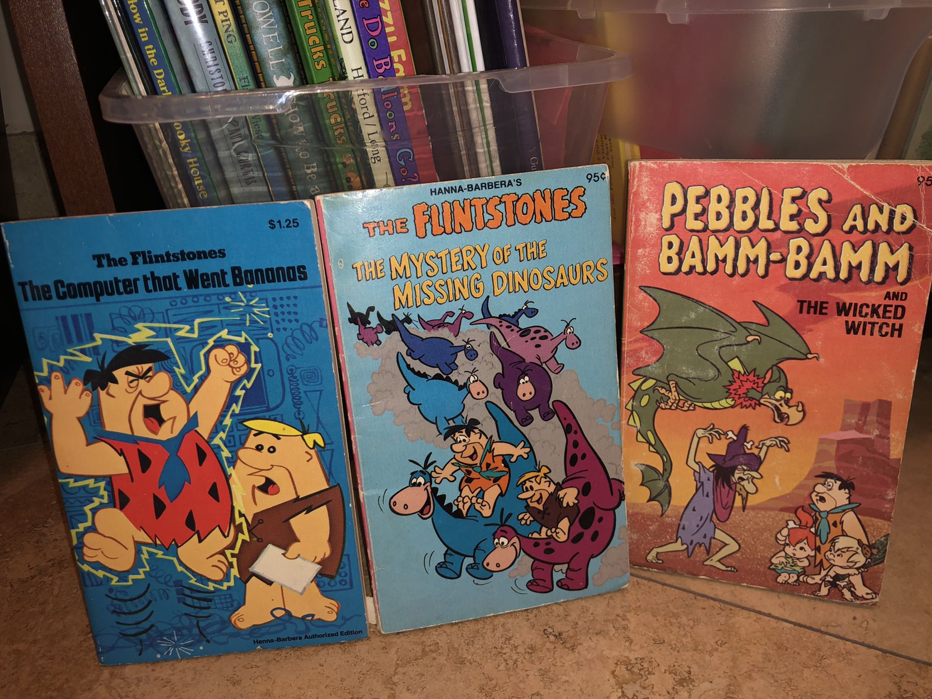 The Flintstones vintage book lot sale! Pebbles, Barney, Fred, Dino, bam bam !