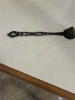 Vintage All Brass Decorative Openwork Handle Candle Snuffer