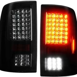 Black Smoke Lens Taillight Assembly + High Mount Brake Light for 2009-2018 Ram 1500, 2010-2018 Ram 2(contact info removed), 