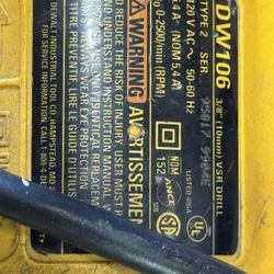 Dreamt Dw106 Corded Drill  Work Excellent