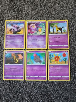 Pokémon TCG Psychic Type Card Lot of 6