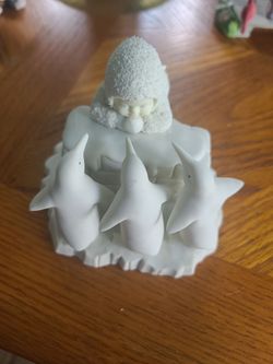 Snowbaby with 3 penguins