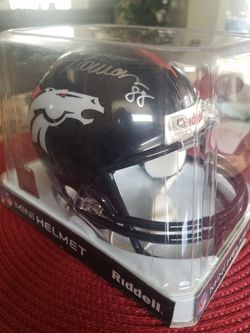 Demaryius Thomas Autographed Mini Helmet