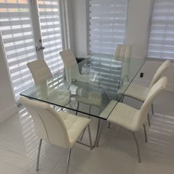 Dining table with chairs
