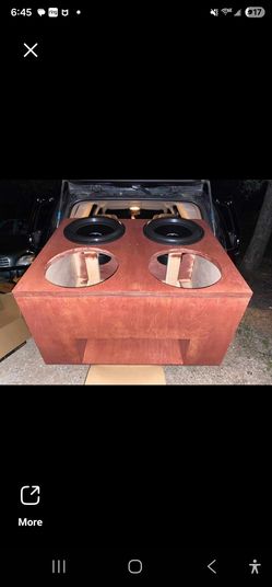 Four 18 subwoofer box