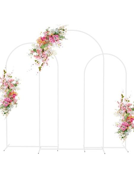 Set of 3 Metal Gold Balloon Arch