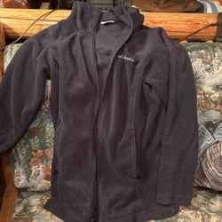 Columbia Jacket Has Hood Black In Color 