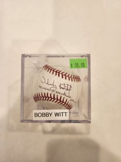 Bobby Witt Signed Baseball,  CofA,  Arizona Diamondbacks, 2001 World Series