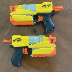 2 Nerf N-Strike Dart Guns