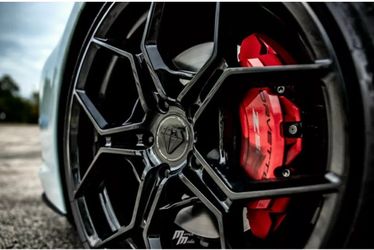 20X9 21X12 BLAQUE DIAMOND 2BD F25 GLOSS BLACK CONCAVE WHEELS TIRES RIMS C8 CORVETTE