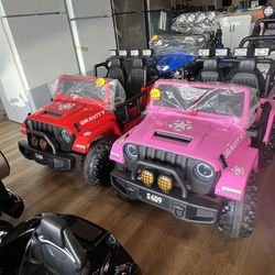 Pink Jeep 2 Seater Ride On Truck With Remote For Kids 