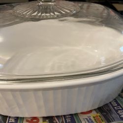 Vintage Corning Ware French White 4L  F-14-B