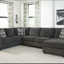 Three Piece Grey Sectional 