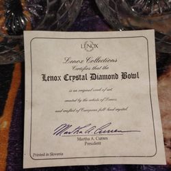 Vintage Crystal Diamond Bowls 